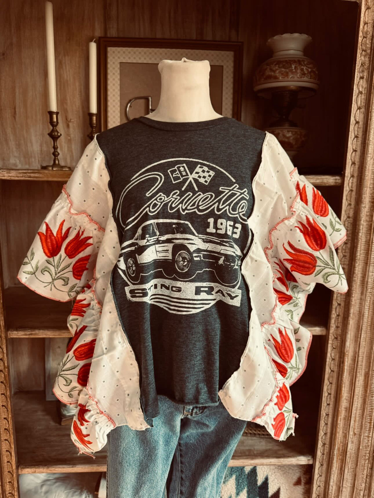 Corvette 1963 Floral Reworked Tee