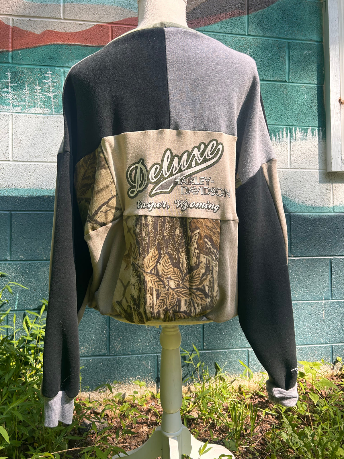 Harley Davidson Camo Reworked Crewneck