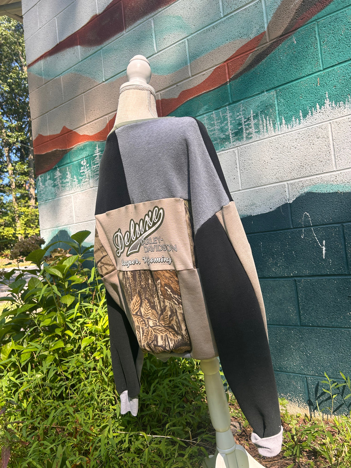 Harley Davidson Camo Reworked Crewneck