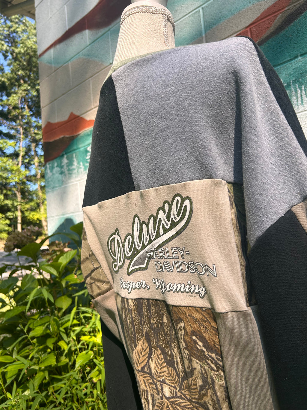 Harley Davidson Camo Reworked Crewneck