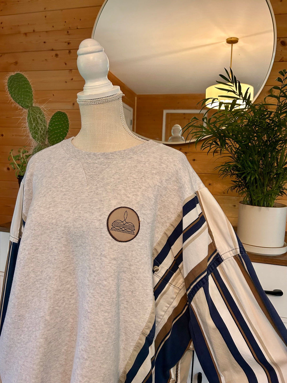Vintage Stripe Reworked Pullover