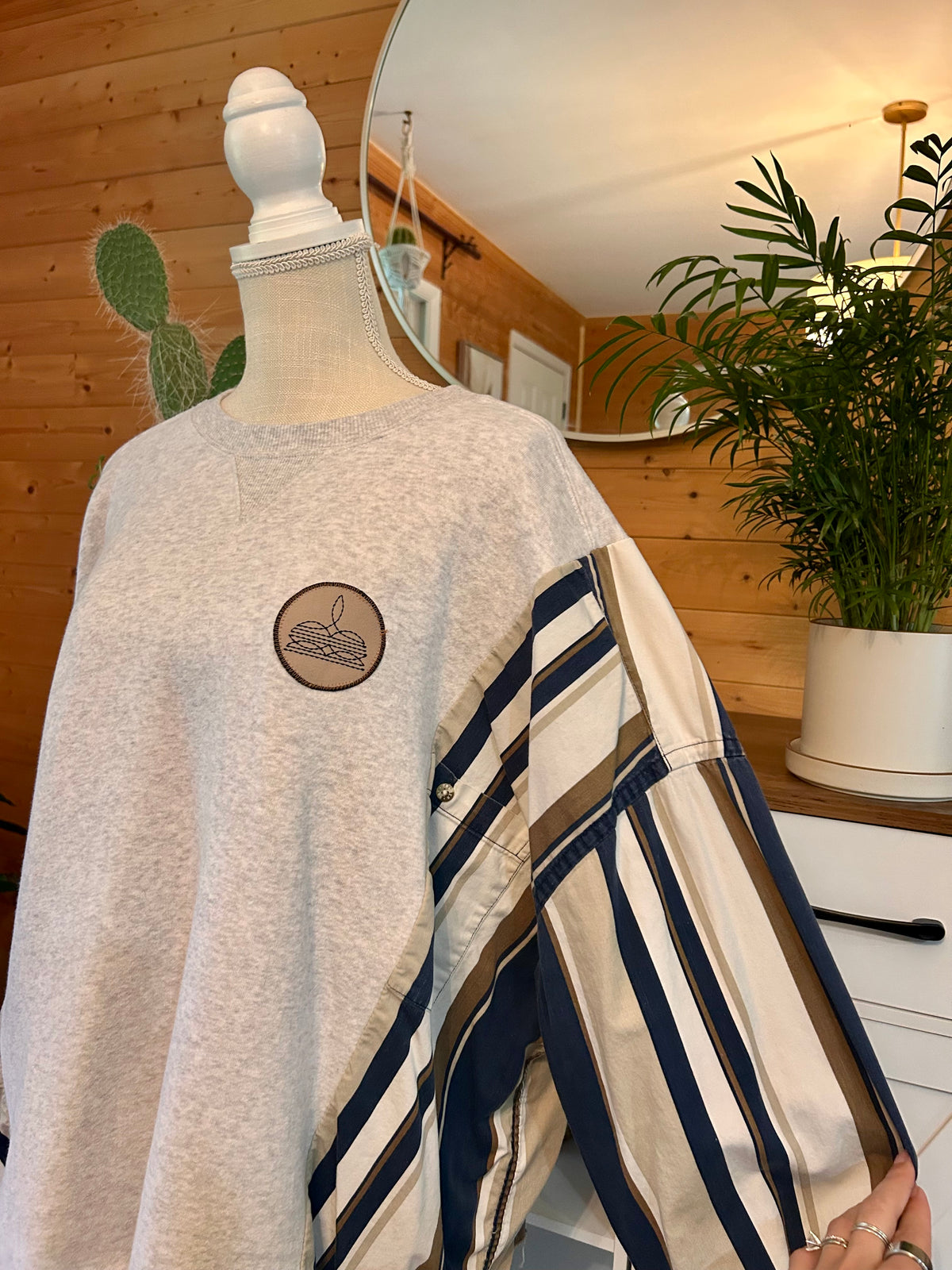 Vintage Stripe Reworked Pullover
