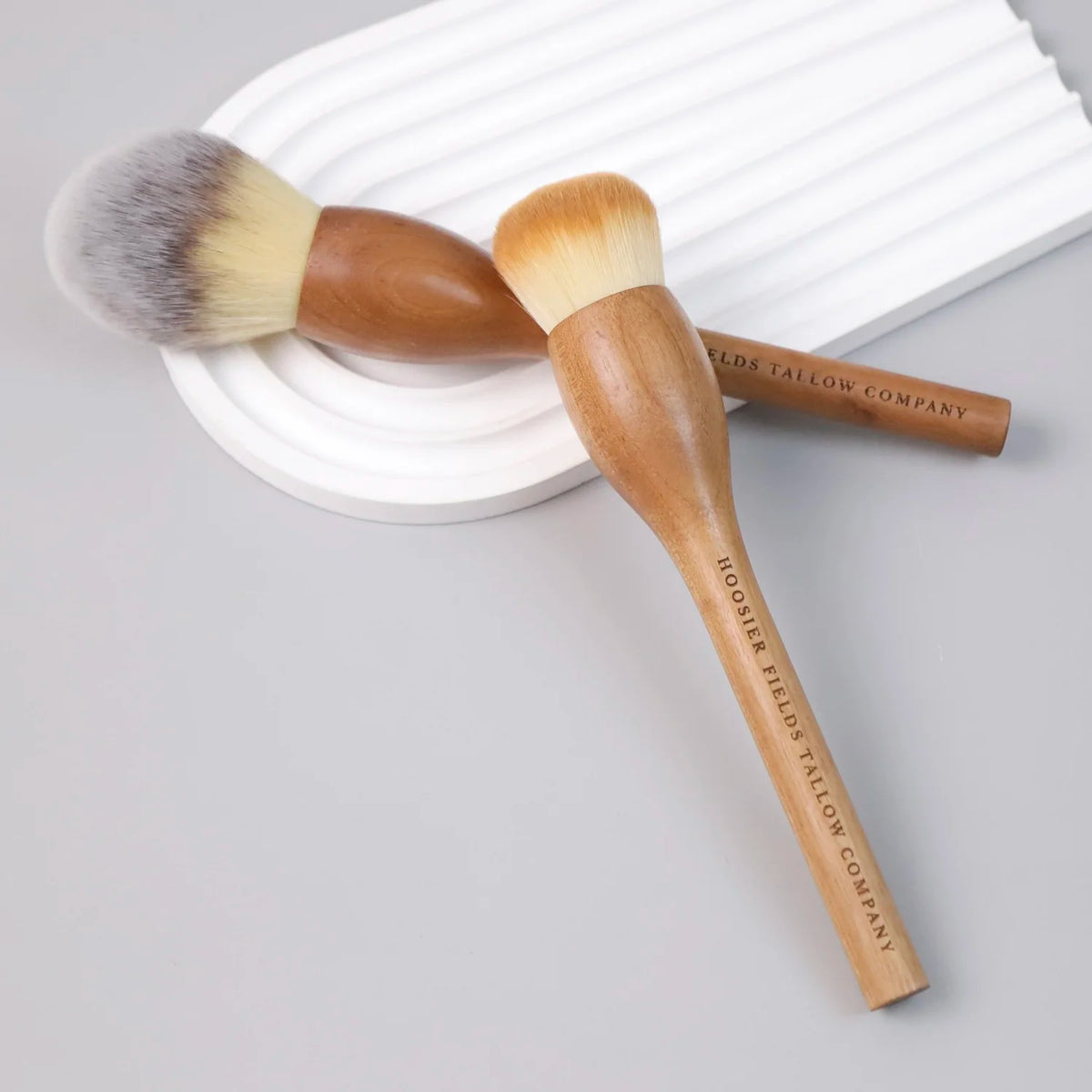 Walnut Goat Hair Makeup Brushes